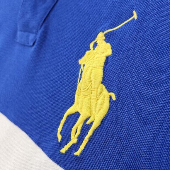 Polo Ralph Lauren Custom Slim Fit Big Pony Mesh Polo Shirt RLYC Yachtsman Mens M - Picture 6 of 10